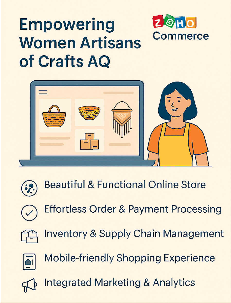 Empowering Women Artisans with Zoho Commerce: The Crafts AQ Success Story